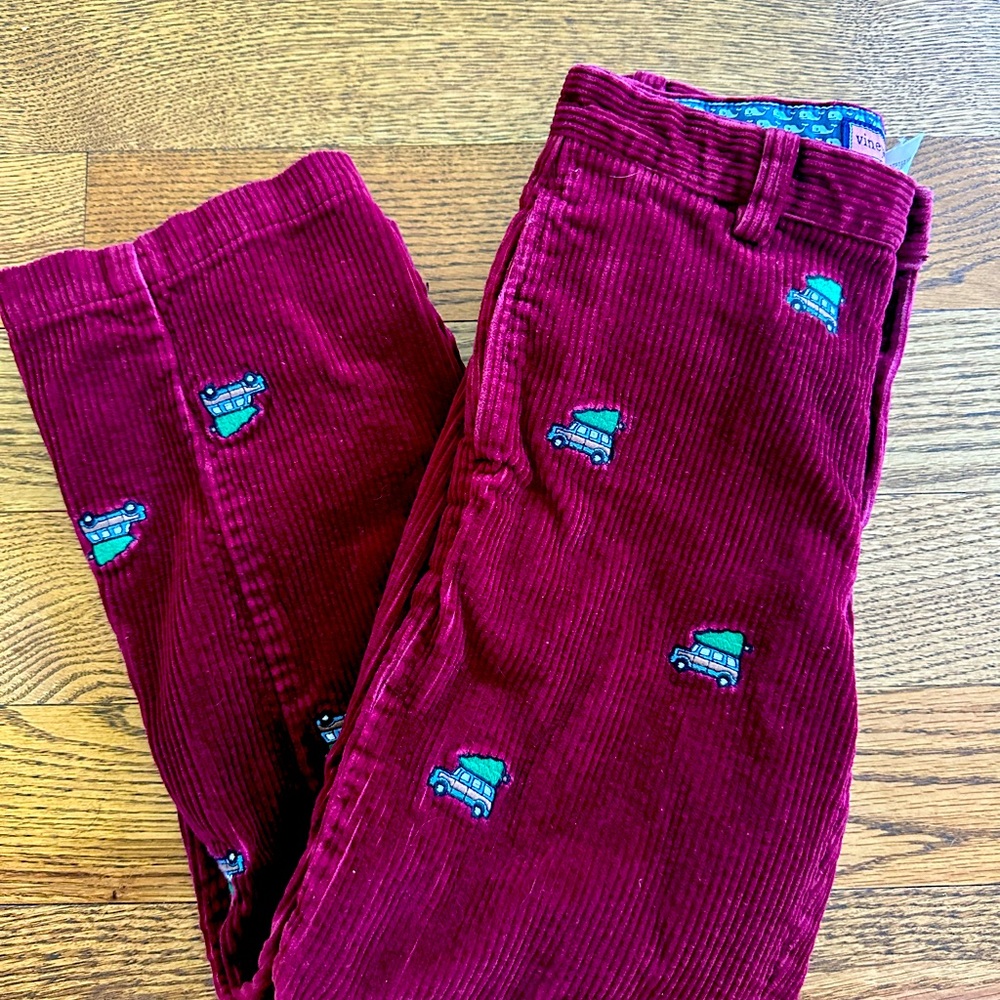 Boys Vineyard Vines Christmas corduroy pants